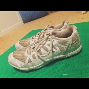 Varsity white cheer shoes